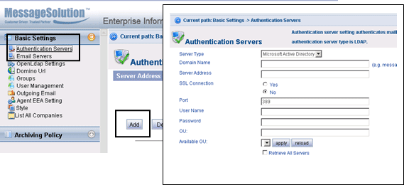 MessageSolution SaaS Hosted Archiving Solution for Email Hosting Firms or Data Centers